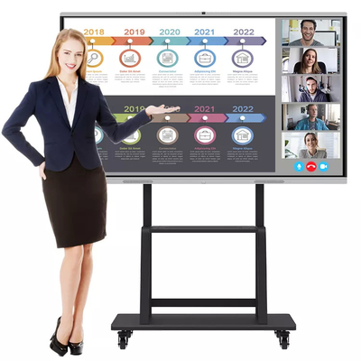 schermo piatto interattivo astuto LCD dell'esposizione interattiva a 98 pollici di 4K UHD