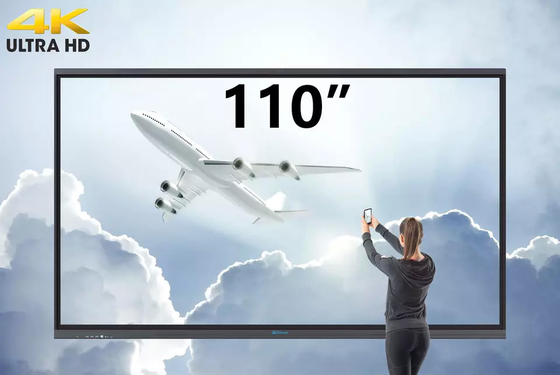 bordo interattivo del touch screen dello schermo piatto di Smart dell'esposizione di 110inch 4K